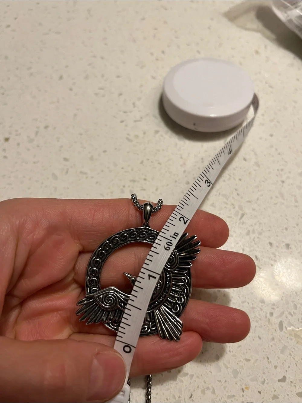Men's Nordic Viking Crow Totem Stainless Steel Necklace